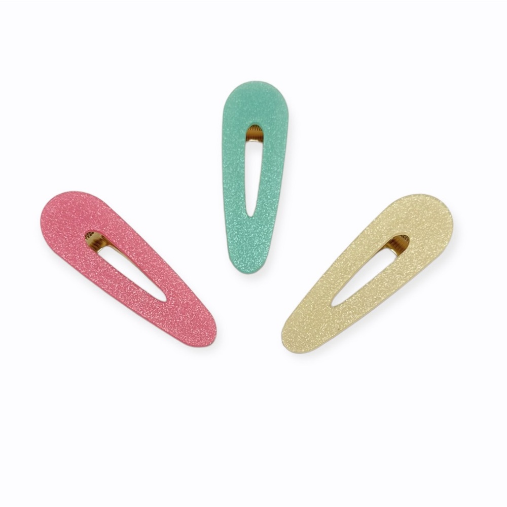 Nordstrom Berry Set Of 3 Colorful Hair Clips